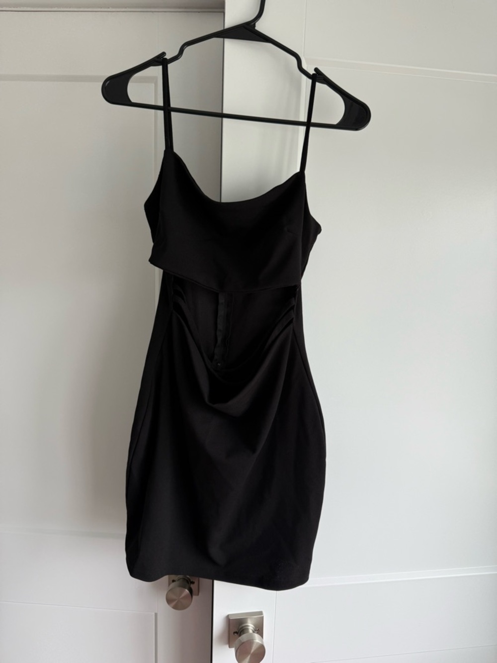 Windsor Black Spaghetti Strap Mini Dress